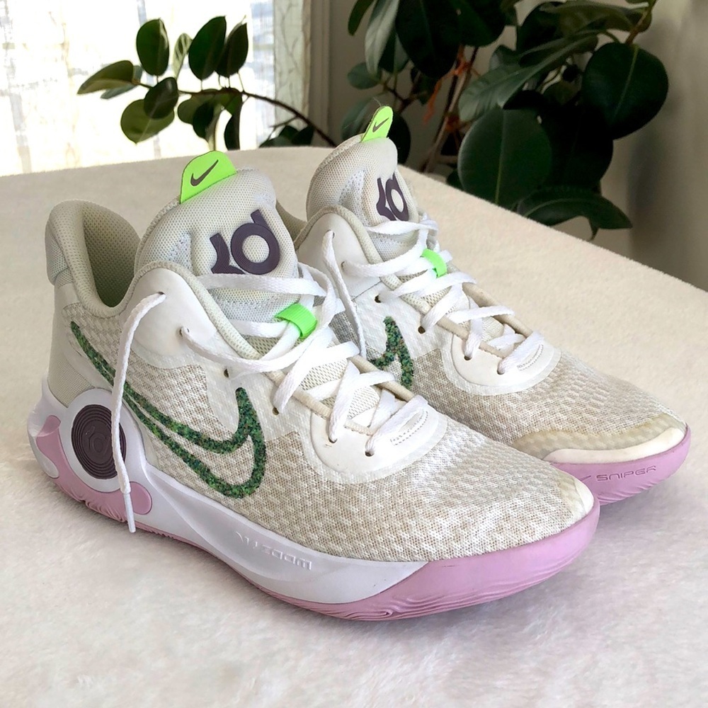 Nike KD Trey 5 IX Summit White/Lime Glow DJ6921-100 Men's Basketball Shoes Sz 8